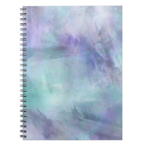 Pastel Blue Purple Watercolor Background Notebook