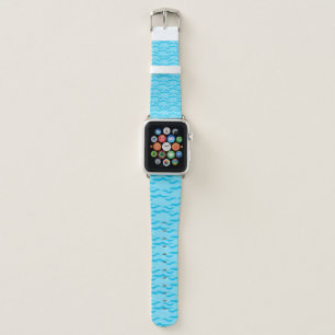 Pastel Blue Sea Water Waves Peaceful Ocean Apple Watch Band