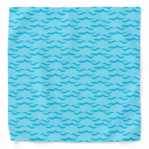 Pastel Blue Sea Water Waves Peaceful Ocean Bandana
