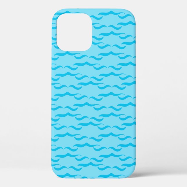 Pastel Blue Sea Water Waves Peaceful Ocean Case-Mate iPhone Case (Back)