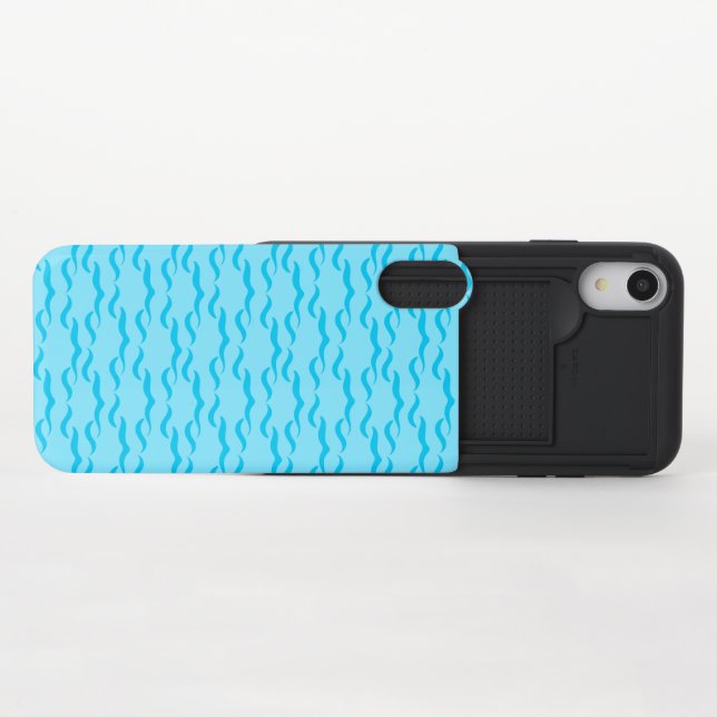 Pastel Blue Sea Water Waves Peaceful Ocean Uncommon iPhone Case (Open)