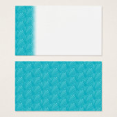 Pastel Blue Seashell Silhouette Diagonal Lines Art (Front & Back)