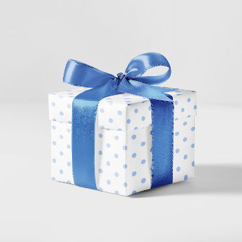 Pastel Blue Small Polka Dot Wrapping Paper by annaleeblysse at Zazzle