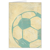 Pastel Blue Soccer Ball by Chariklia Zarris (Front)