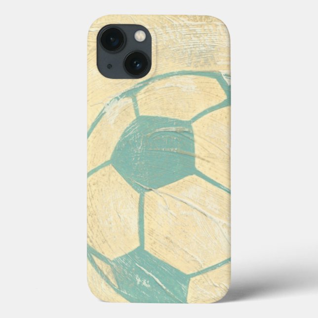 Pastel Blue Soccer Ball by Chariklia Zarris Case-Mate iPhone Case (Back)