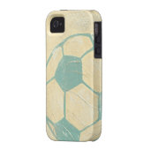 Pastel Blue Soccer Ball by Chariklia Zarris Case-Mate iPhone Case (Back Left)
