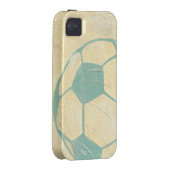 Pastel Blue Soccer Ball by Chariklia Zarris Case-Mate iPhone Case (Back/Right)