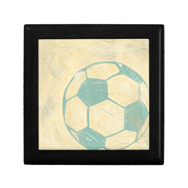 Pastel Blue Soccer Ball by Chariklia Zarris Gift Box (Front)