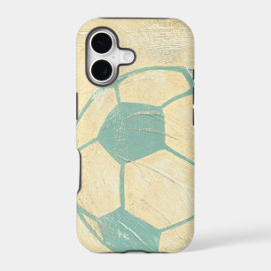 Pastel Blue Soccer Ball by Chariklia Zarris iPhone 17 Case