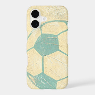 Pastel Blue Soccer Ball by Chariklia Zarris iPhone 17 Case