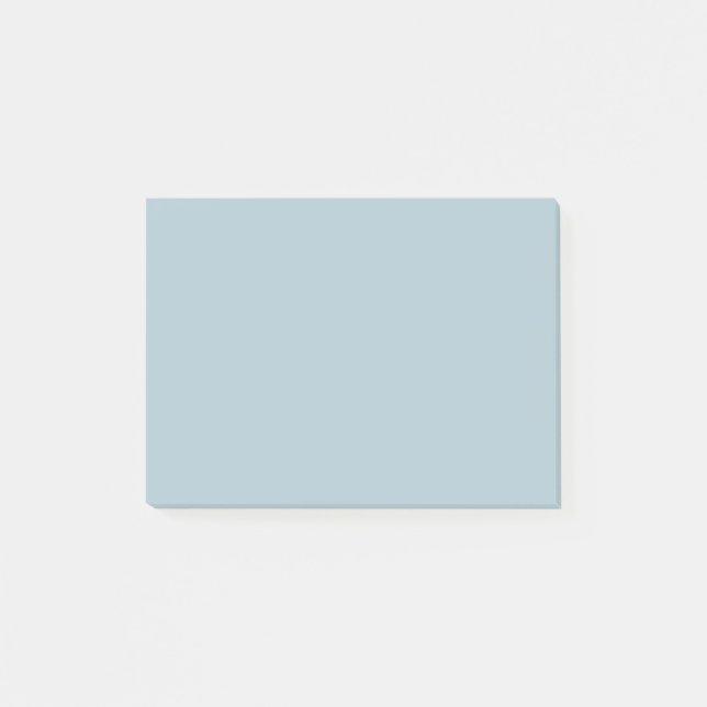 Pastel Blue Solid Color | Classic | Elegant Post-it Notes (Front)