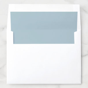 Pastel Blue Solid Color Envelope Liner