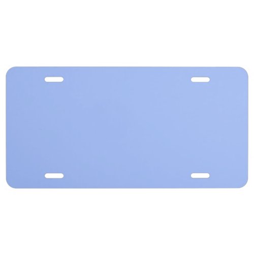Pastel Blue solid color  License Plate