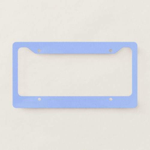 Pastel Blue solid color  License Plate Frame
