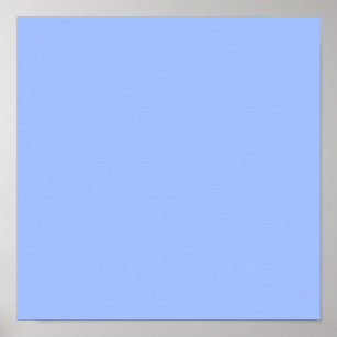 Pastel Blue - Light Pale Powder Blue - Solid Color Poster by  MultiFascinated