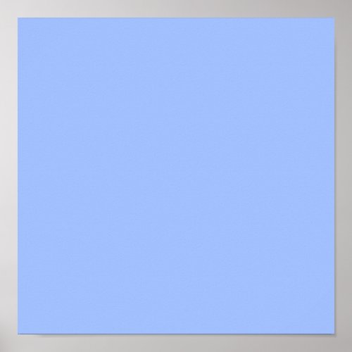 Pastel Blue solid color  Poster