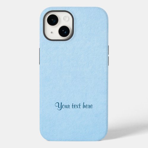 Pastel Blue Solid Color TEMPLATE Case_Mate iPhone 14 Case