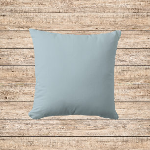 Pastel Blue Solid Color Throw Pillow