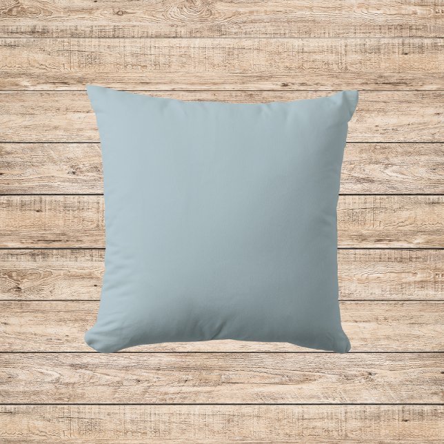 Pastel Blue Solid Color Throw Pillow (Creator Uploaded)