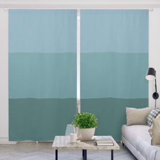 Pastel Blue Stripes  Blackout Curtains