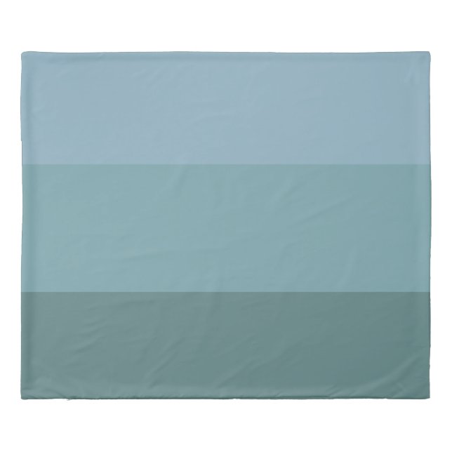 Pastel Blue Stripes  Duvet Cover (Back)
