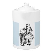 Pastel Blue Vintage Alice in Wonderland Drink Me 
