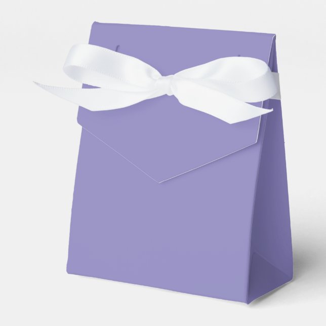 Pastel Blue Violet Favor Boxes (Front Side)