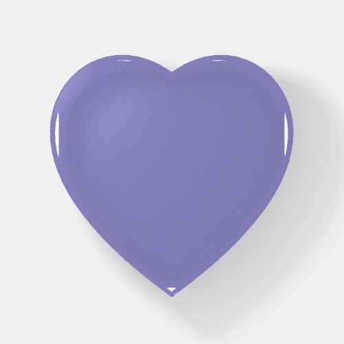Pastel Blue Violet Heart Paperweight