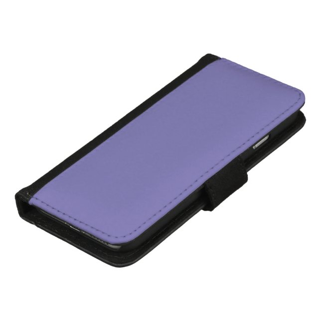 Pastel Blue Violet iPhone Wallet Case (Bottom)