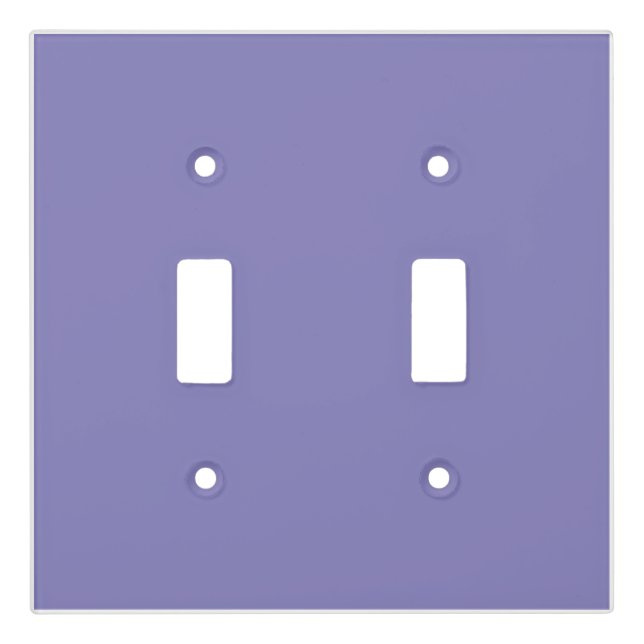 Pastel Blue Violet Light Switch Cover (Front)