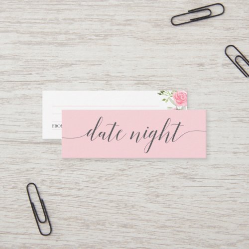 Pastel Blush Bridal Shower Date Night Jar Cards