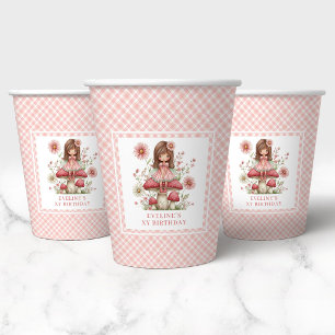 Pastel Blush Cute Fairy 5th Birthday Party Paper   Cups