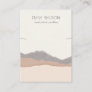 Pastel Blush Kraft Mountain Wave Necklace Display  Business Card