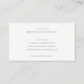  Pastel Blush Rose Gold Agate Marble Texture Logo Business Card (Back)