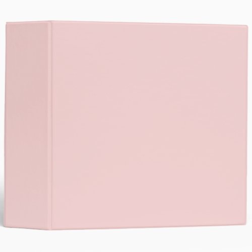 Pastel Blush Solid Color  Classic 3 Ring Binder