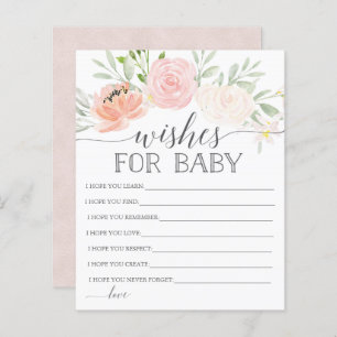 Pastel Blush Wishes For Baby