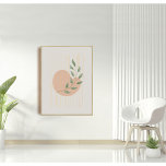 Pastel Boho abstract and golden Poster<br><div class="desc">Decorate your lonely walls with a modern
and abstract poster that looks great in 
any room.You can choose a different size 
and even add a frame.
This item is a part of the "Golden Abstract Boho" collection
where you can find lots of abstract poster designs.</div>