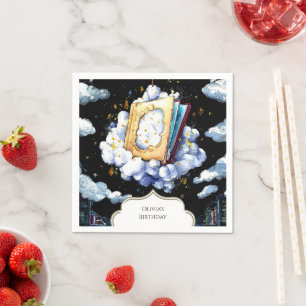 Pastel Boho Enchanted Storybook Birthday Napkins