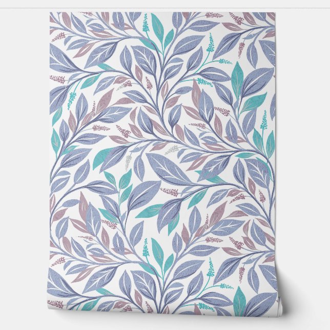 Pastel Botanical Harmony Wallpaper (Unrolling)