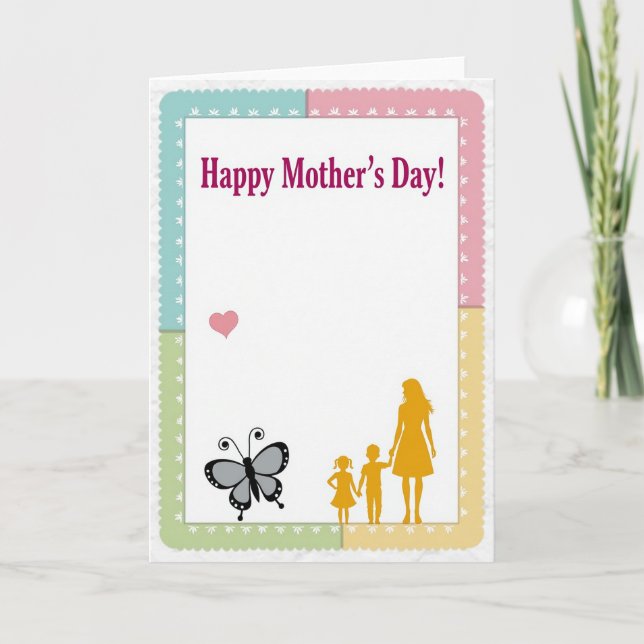 Pastel Botanical Mother Day Card (Front)