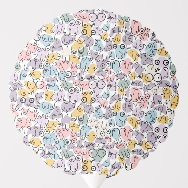 pastel breast woman balloon (Front)