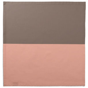 Pastel Brown and Pale Red Cloth Napkin