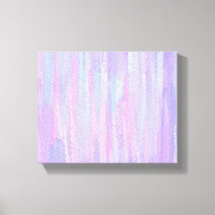 Pastel Brush Strokes Abstract Art Canvas Print