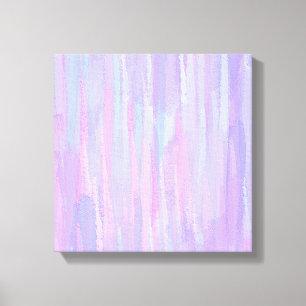 Pastel Brush Strokes Abstract Art Canvas Print
