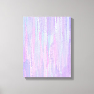 Pastel Brush Strokes Abstract Art Canvas Print