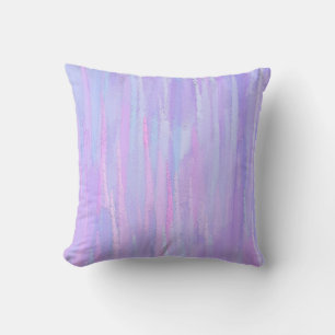 Pastel Brush Strokes Throw Pillow
