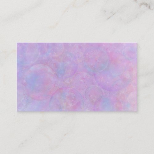 Pastel Bubbles  Business Card