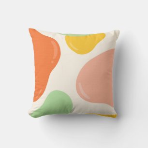 Pastel Bubbles Throw Pillow