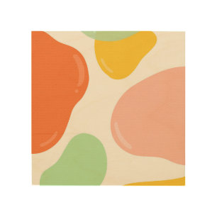 Pastel Bubbles Wood Wall Art