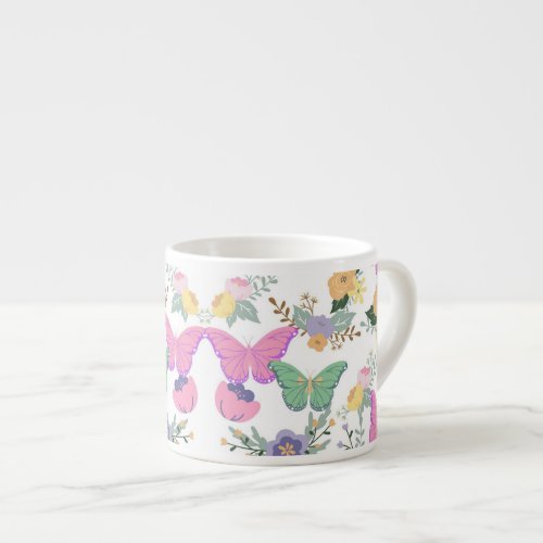 Pastel Butterflies Bathroom Cup